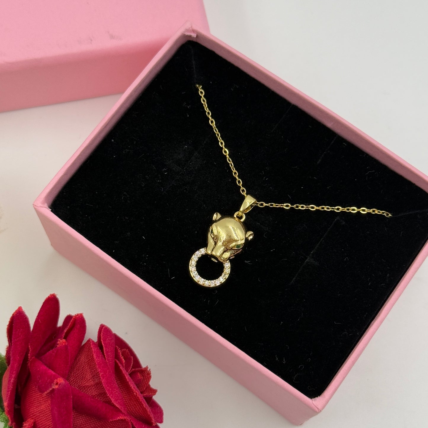 Panther face Pendant Necklace - Stainless Steel