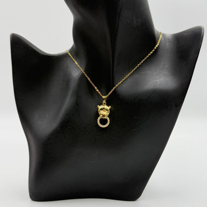 Panther face Pendant Necklace - Stainless Steel