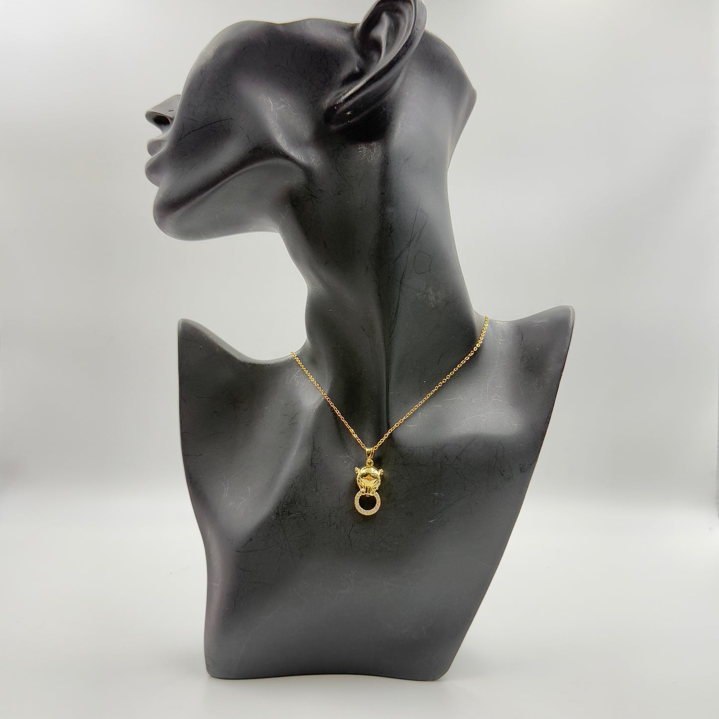 Panther face Pendant Necklace - Stainless Steel