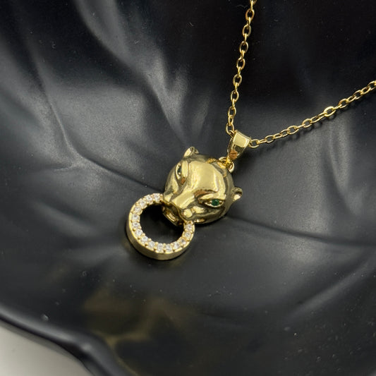 Panther face Pendant Necklace - Stainless Steel