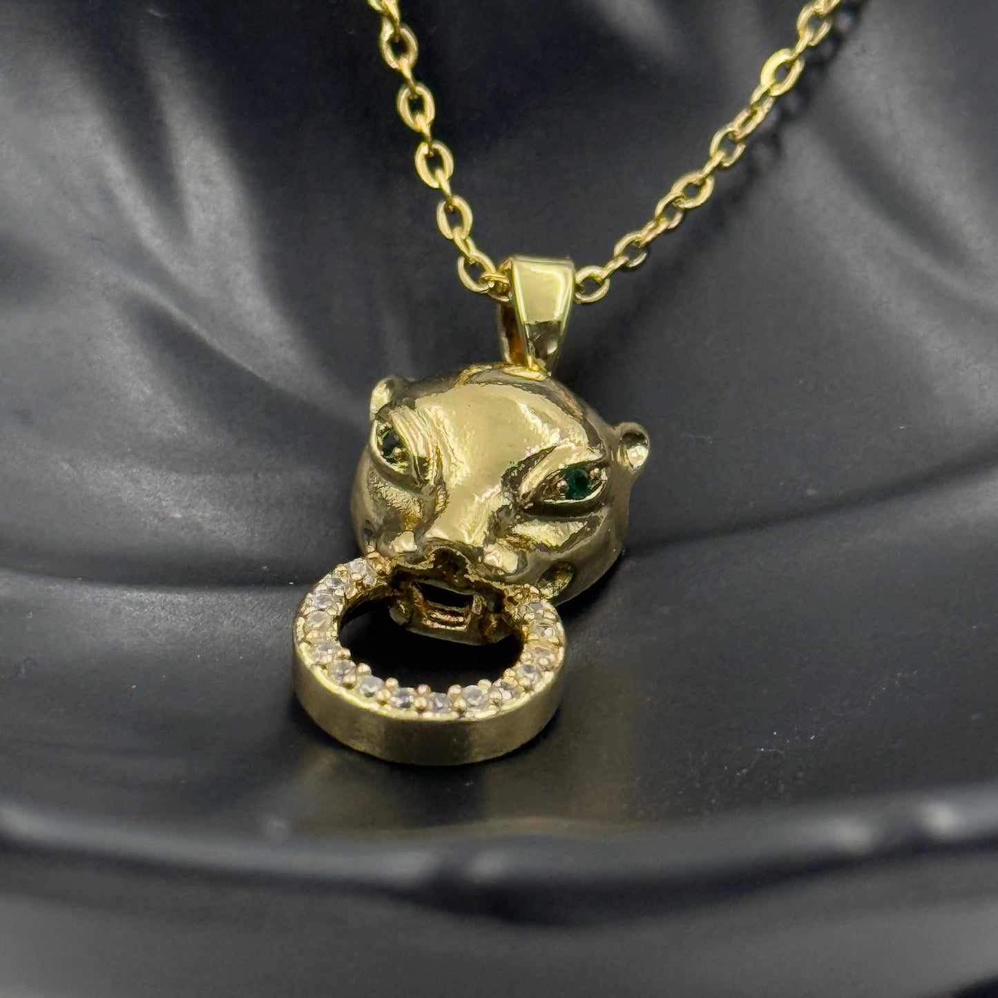 Panther face Pendant Necklace - Stainless Steel