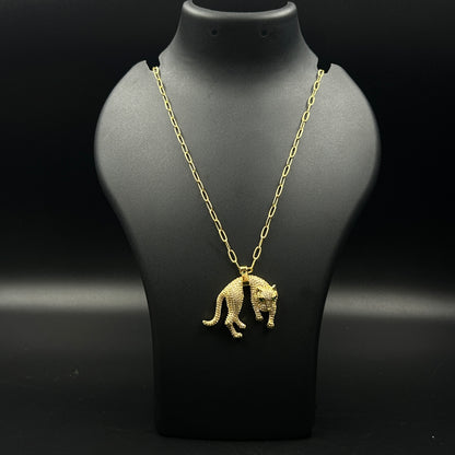 Panther with Chain - Stainless Steel (BIG)