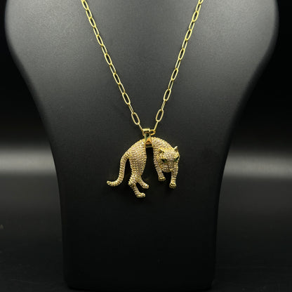 Panther with Chain - Stainless Steel (BIG)