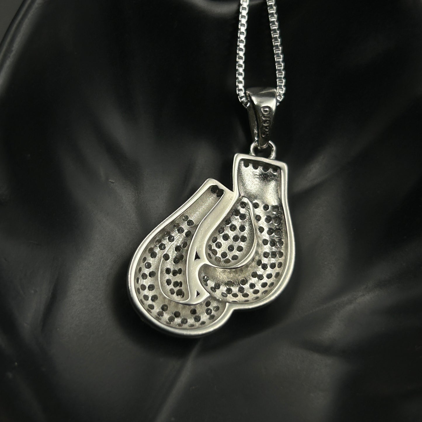 Silver Pendant - Boxing Gloves Pendant