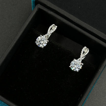 Pure Silver Minimal Dangle Earring