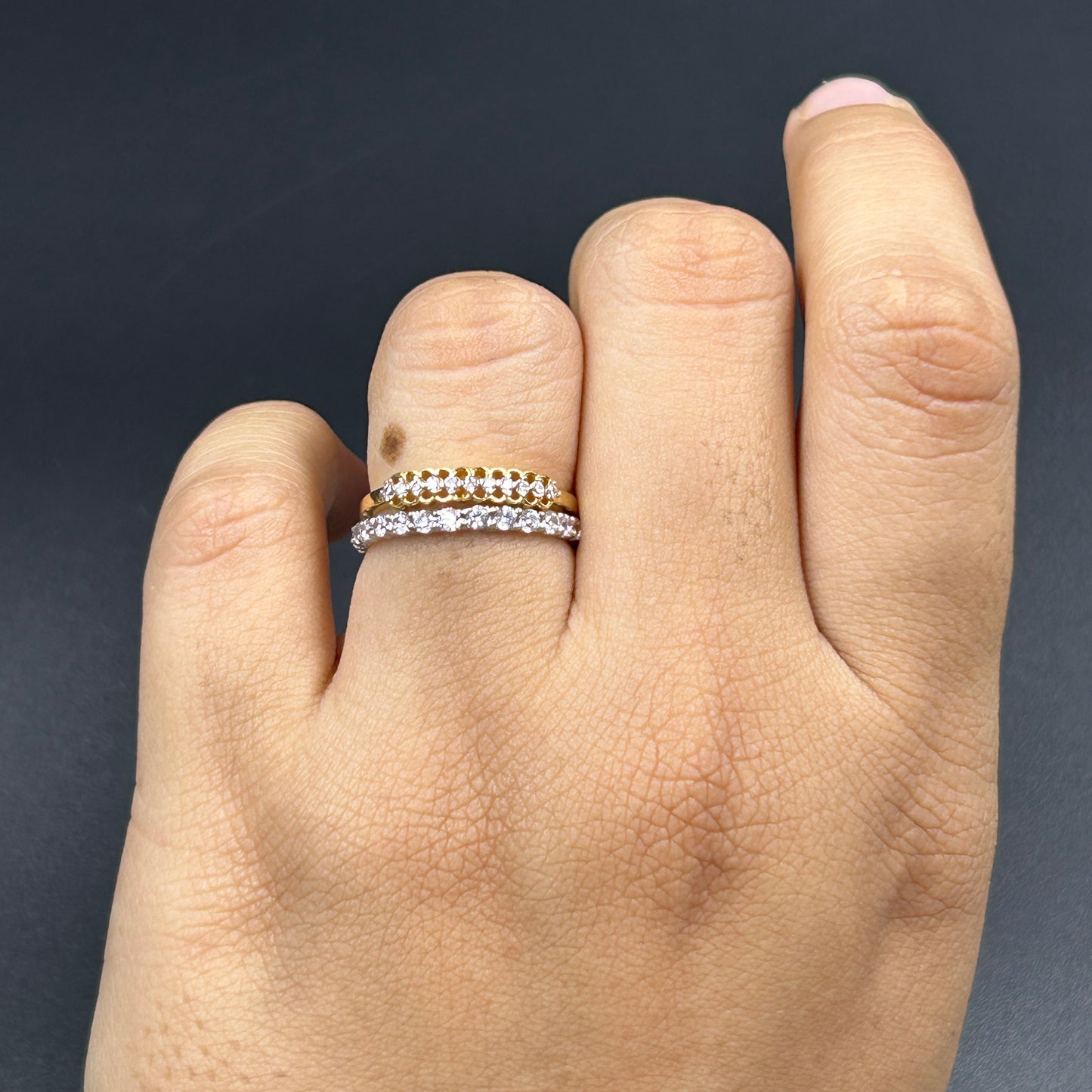 Two Tone Ring Set