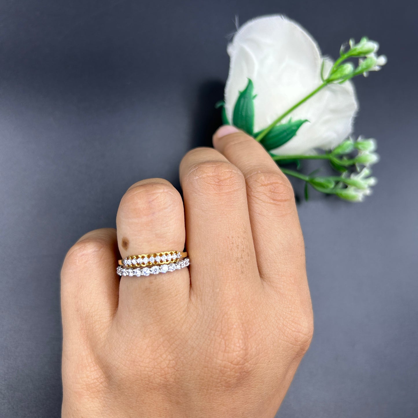 Two Tone Ring Set