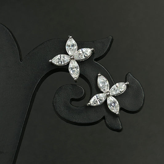 Silver Ziricon Diamond Earring