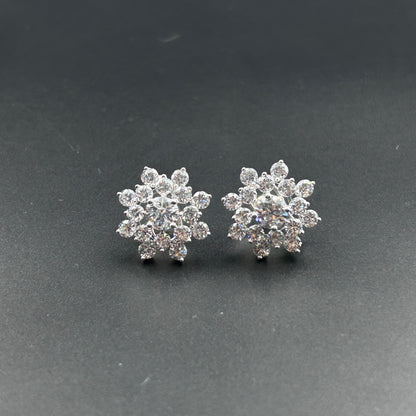 925 Silver Flower Earrings