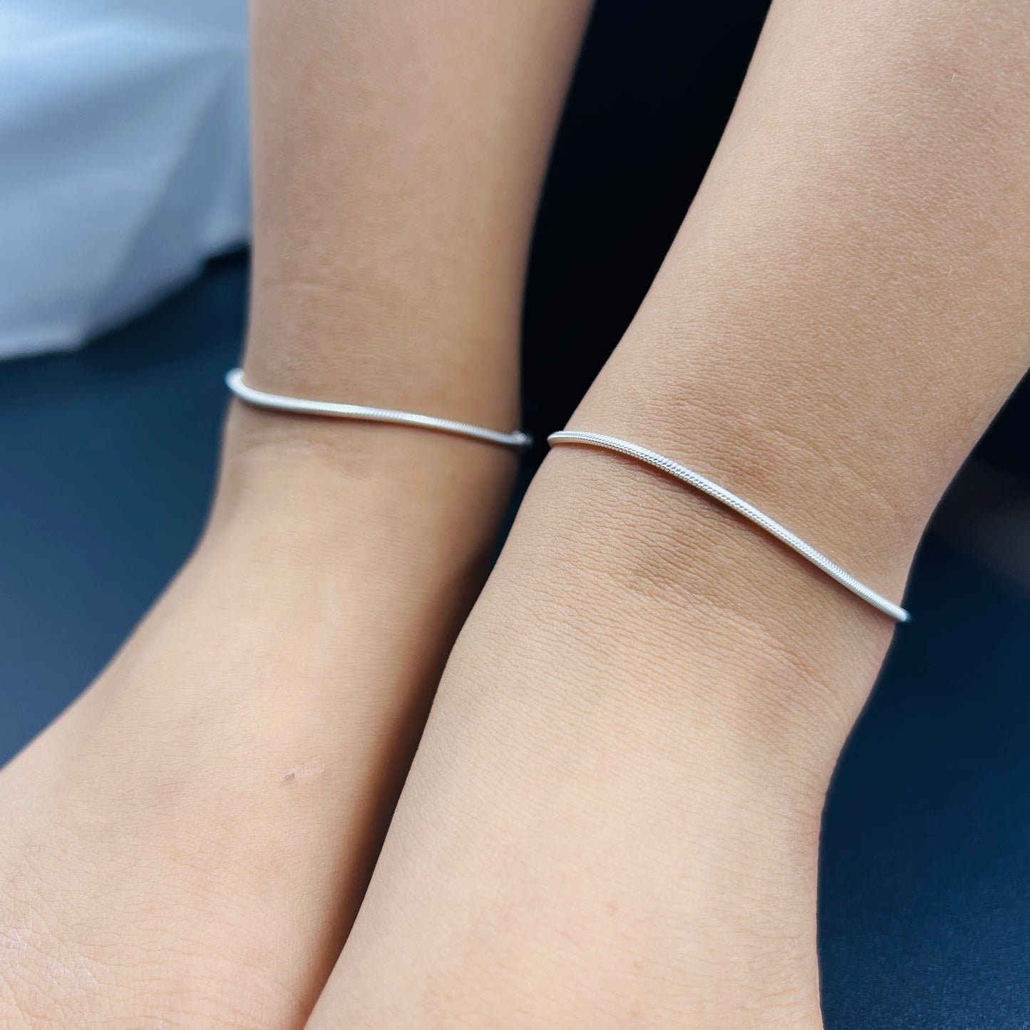 925 Silver Baby Anklet - Baby Payal 7"