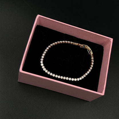 18k Rose Gold Plated Minimal Bracelet