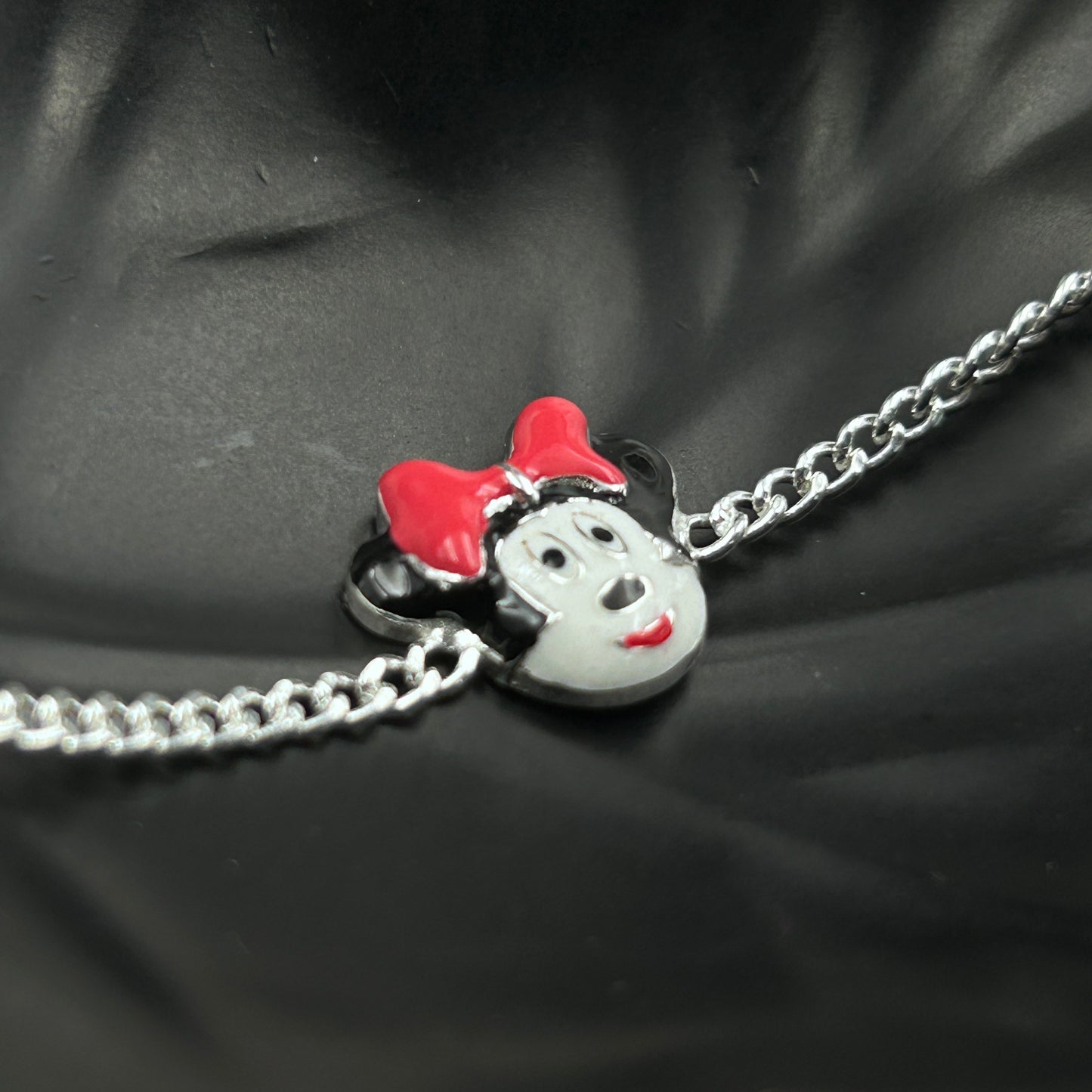 Pure Silver Cartoon Bracelet for Kids 5.5"