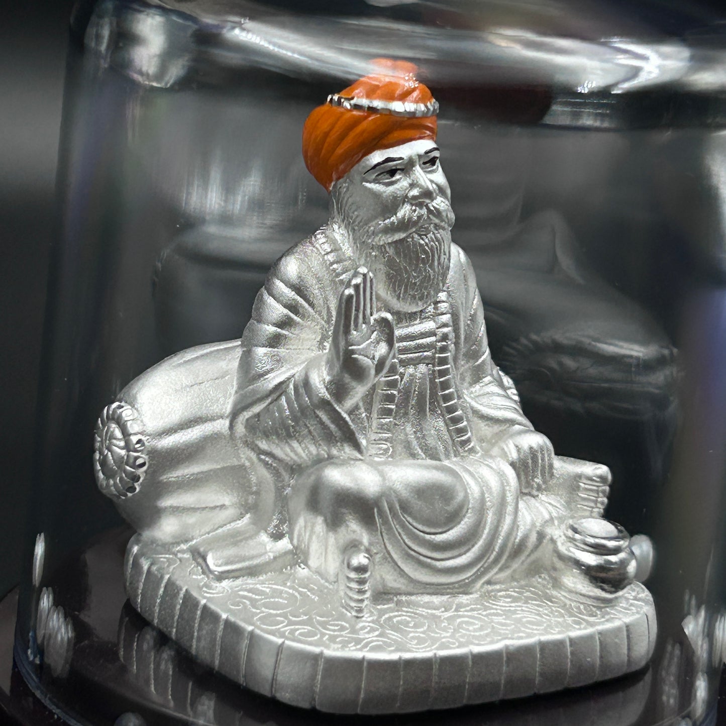 Gurunanak Waheguru 999 Silver Murti