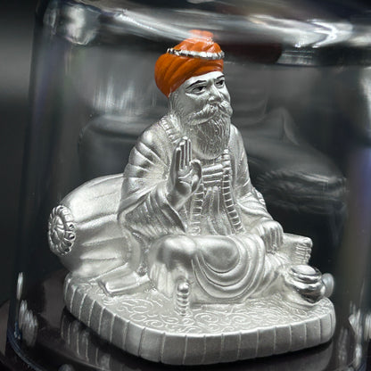 Gurunanak Waheguru 999 Silver Murti