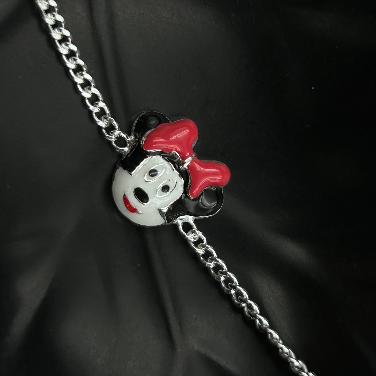 Pure Silver Cartoon Bracelet for Kids 5.5"