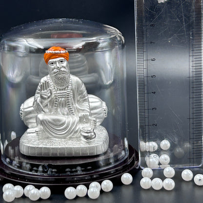 Gurunanak Waheguru 999 Silver Murti