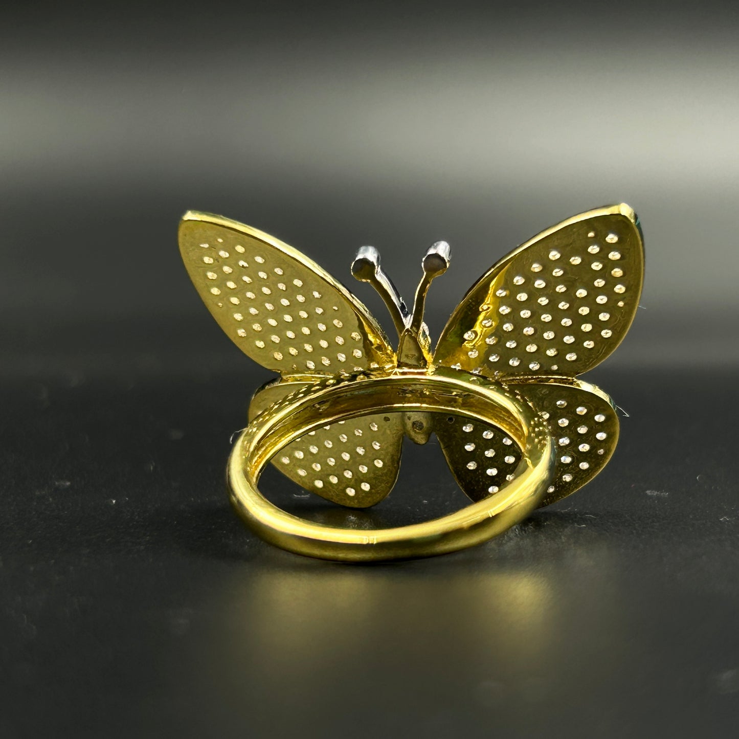 Pure silver BUTTERFLY ring