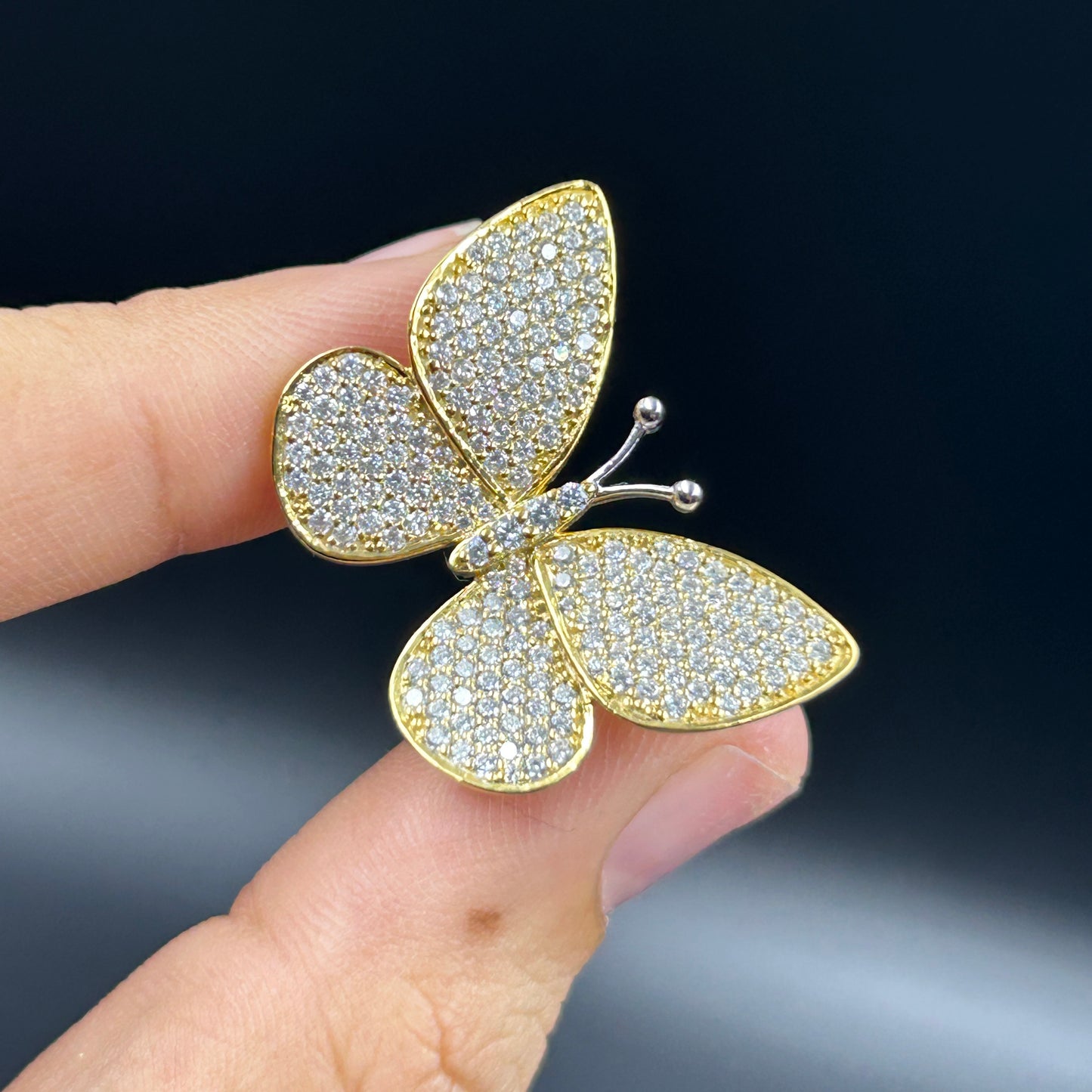 Pure silver BUTTERFLY ring