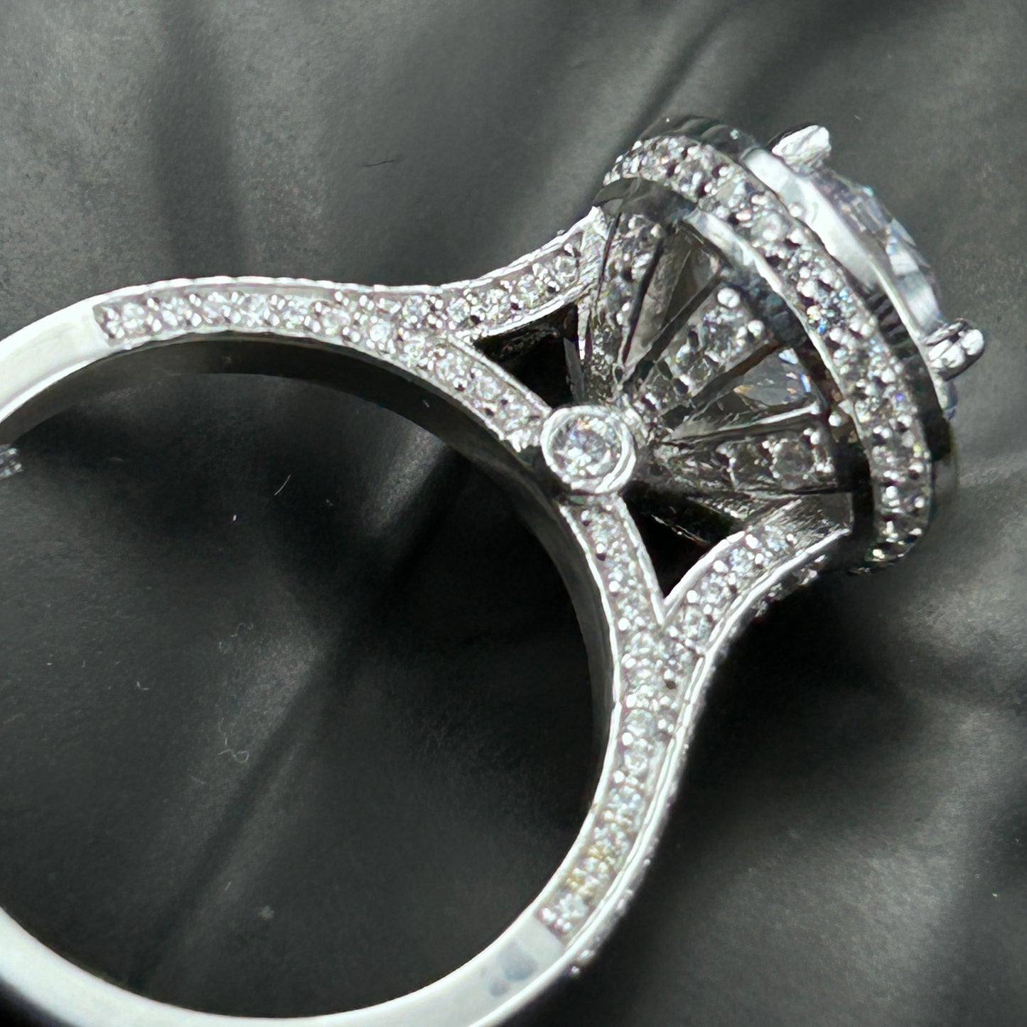 Women’s Silver Engagement Ring