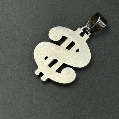 Men’s Stainless steel Dollar Pendant