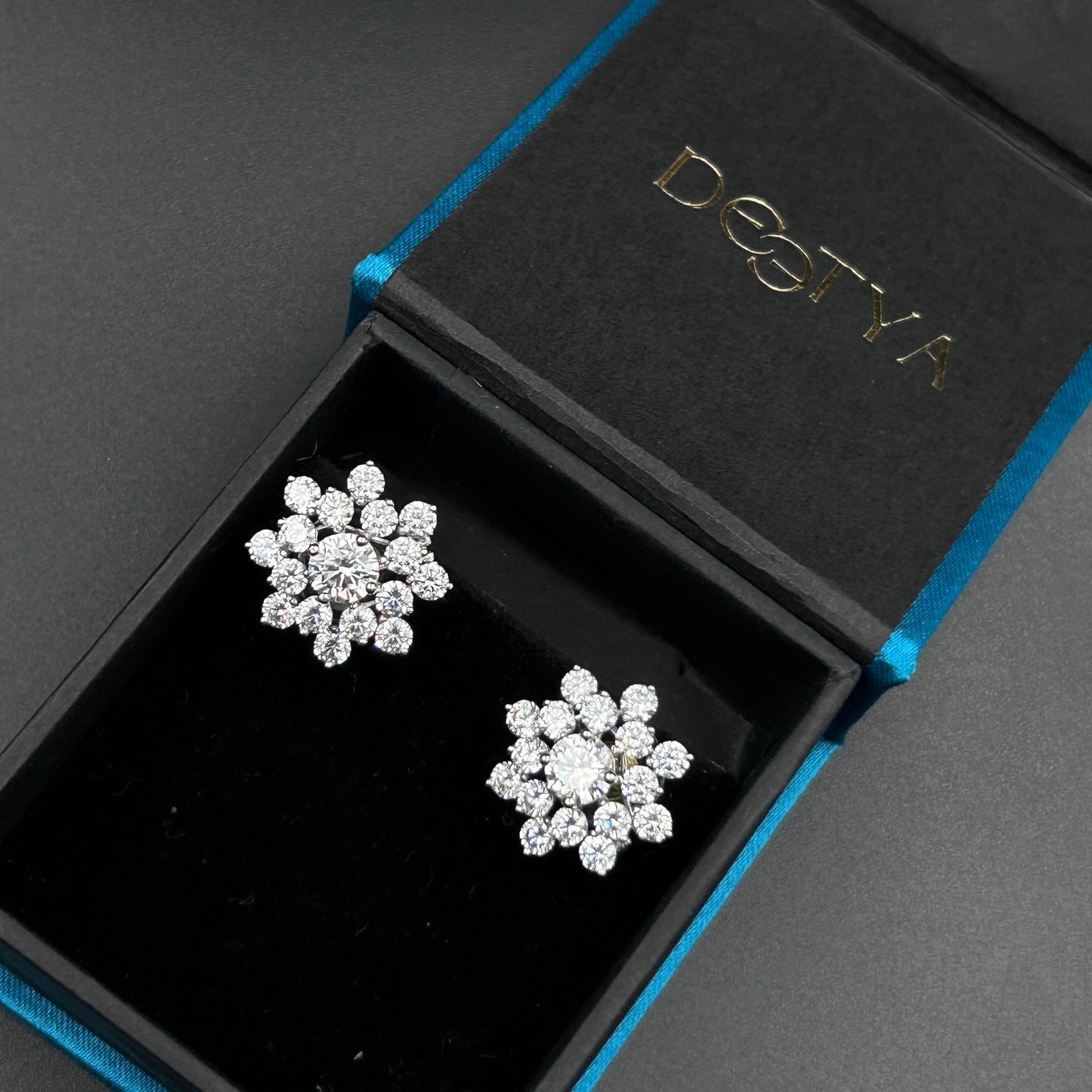 925 Silver Flower Earrings