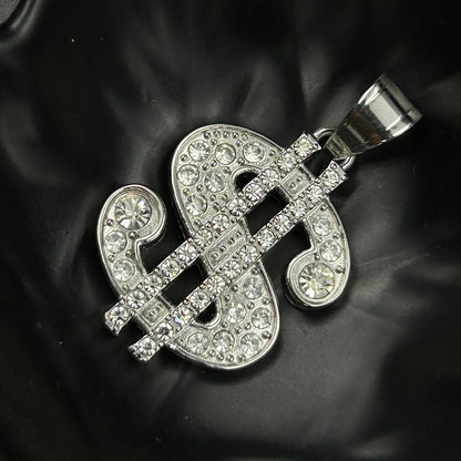 Men’s Stainless steel Dollar Pendant