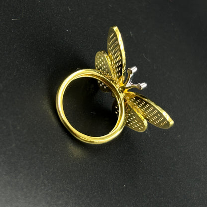 Pure silver BUTTERFLY ring