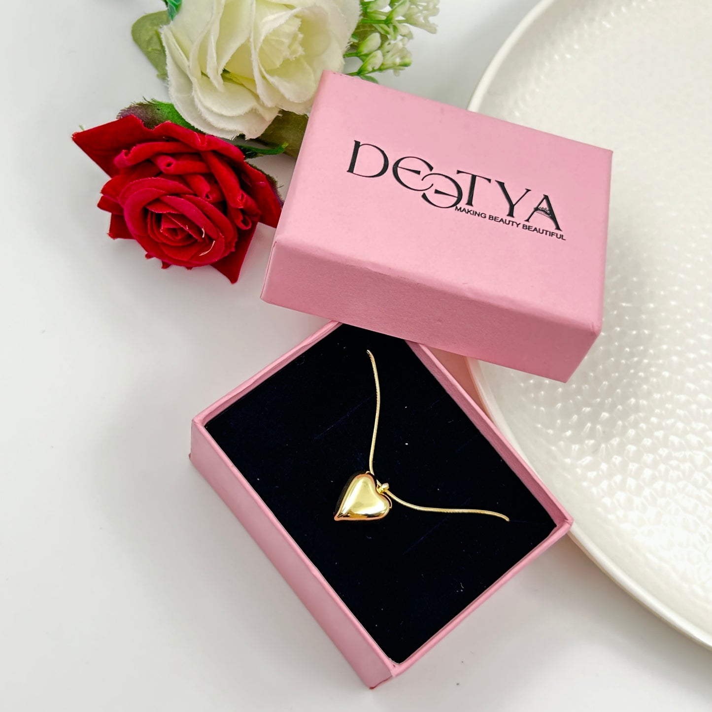 18K Gold Plated Heart Necklace