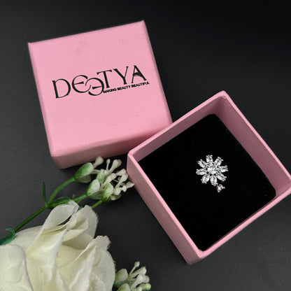 Flower Spin Ring 18k Gold Plated