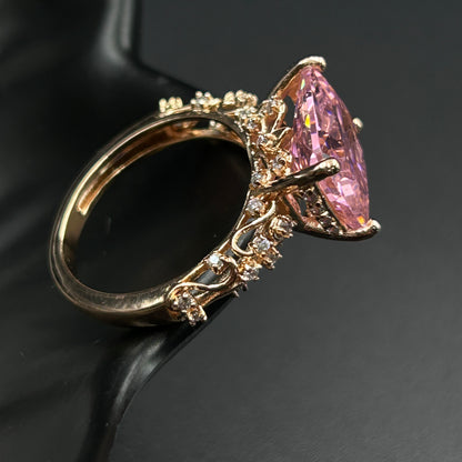 Pink Ruby Ring - Pure Silver Ring