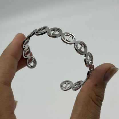 18k White Gold Plated Bracelet/Kada for Women
