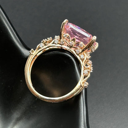 Pink Ruby Ring - Pure Silver Ring